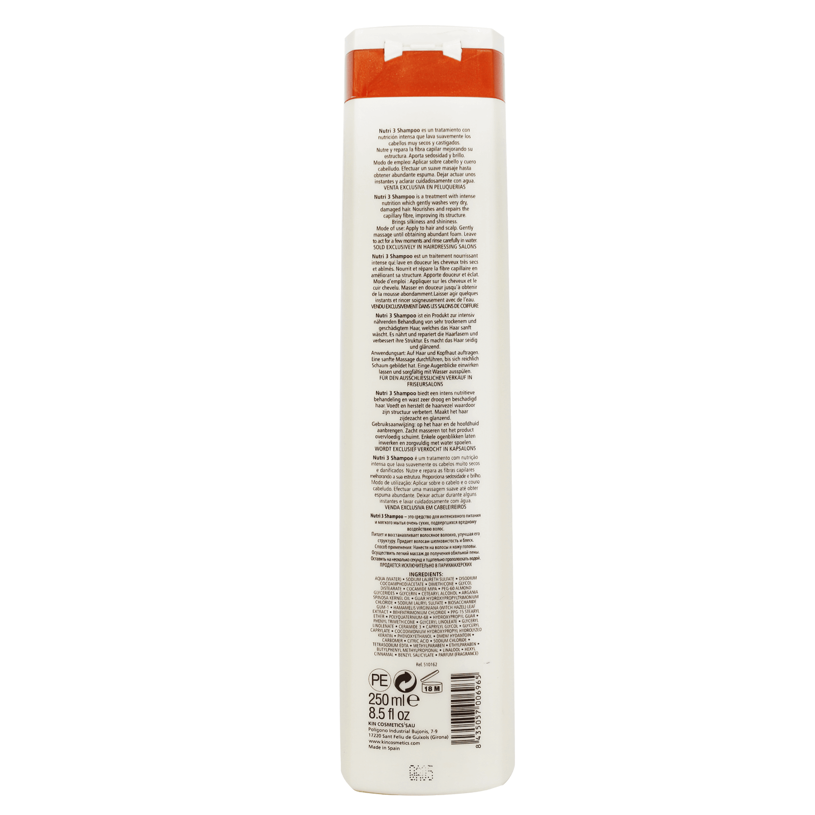 Kinactif Nutri Shampoo 3 Intense 250 mL for damaged and weak hair