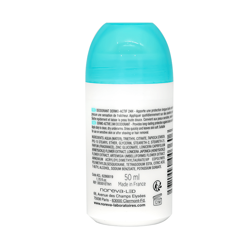 Noreva Deoliane Dermo Active 24H Deodorant Roll On 50 ml