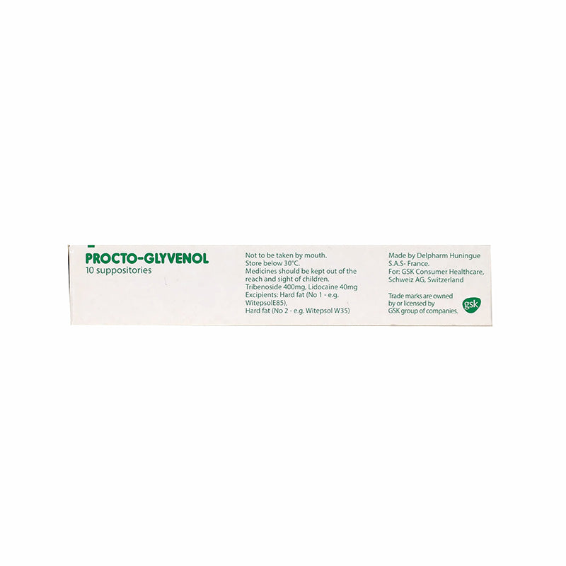 Procto Glyvenol Supp 10'S