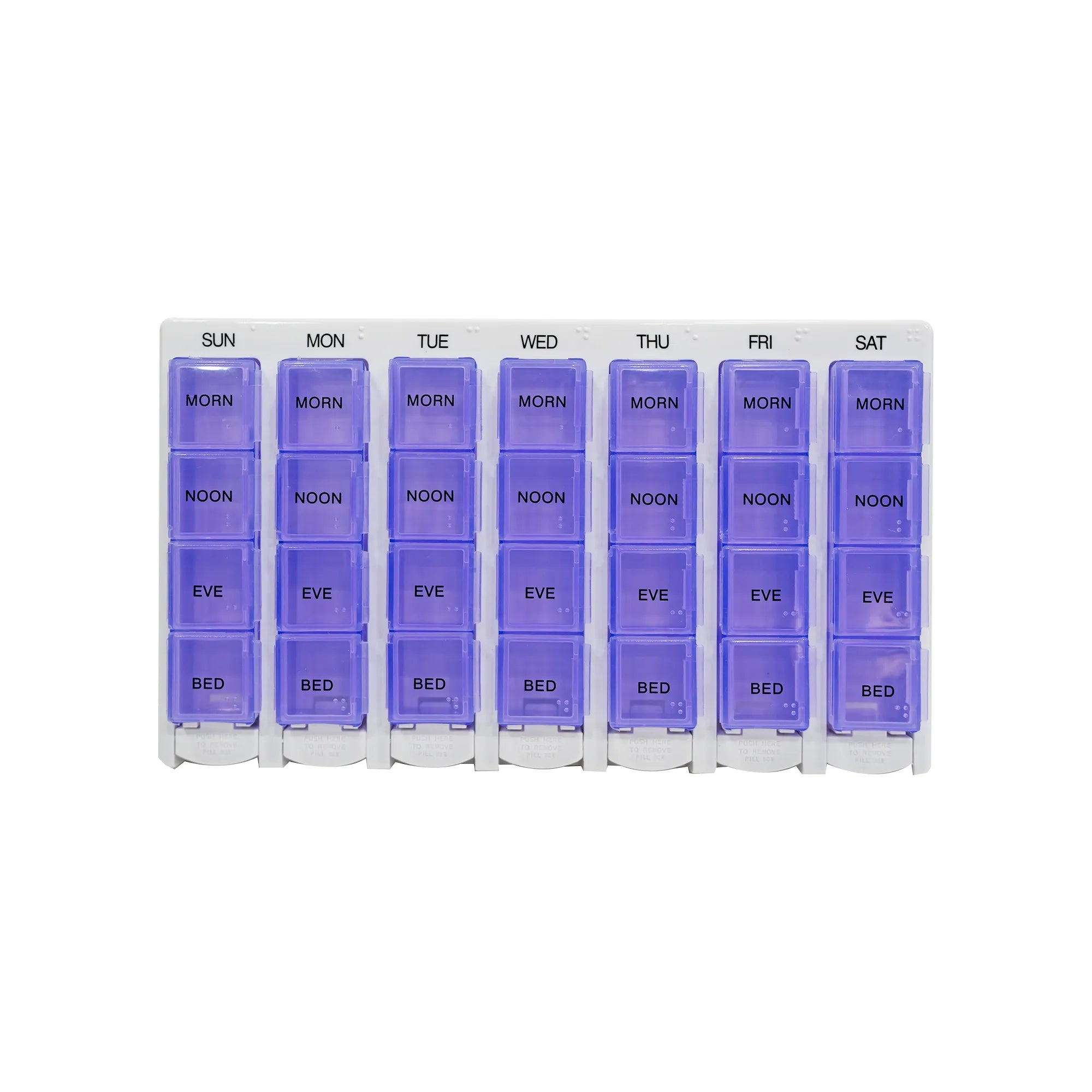 Care Well Weekly Four Times A-Day Pill Box CW703 C102031