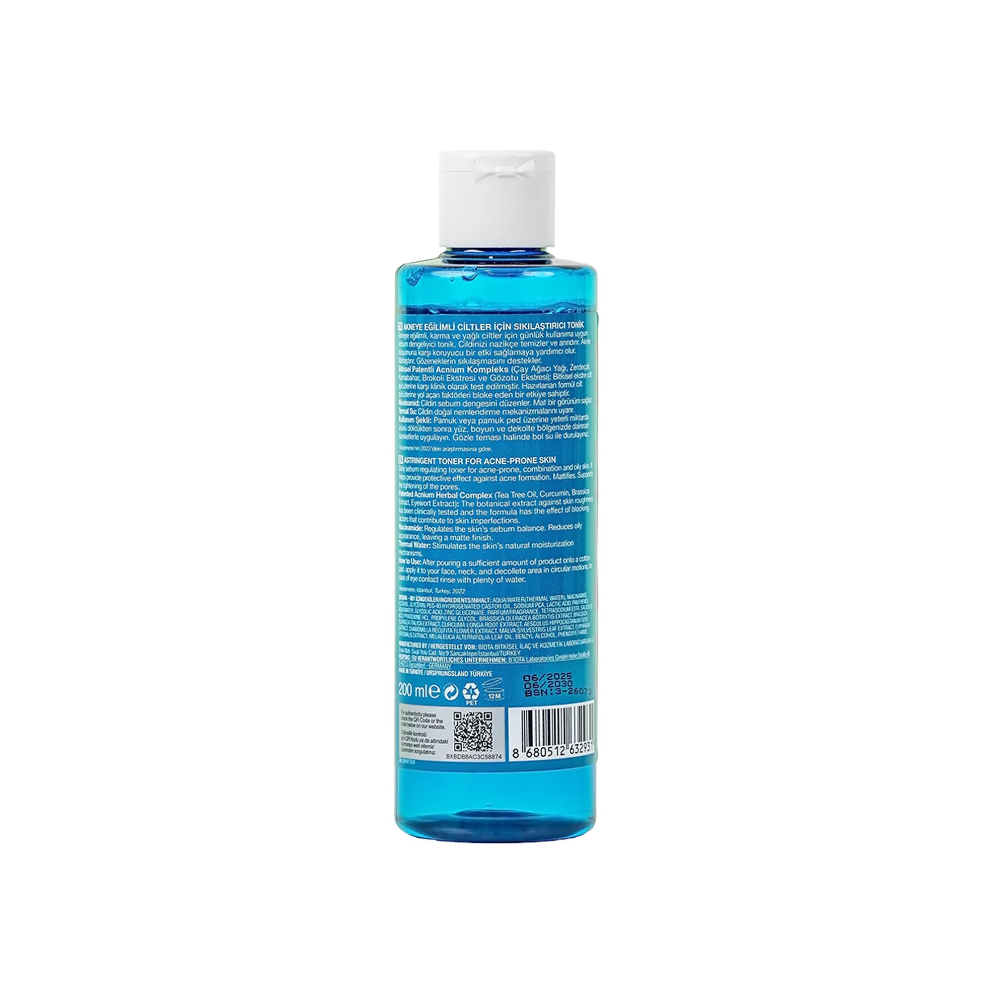 BIOXCIN Acnium Toner for Oily Combination Skin 200ml