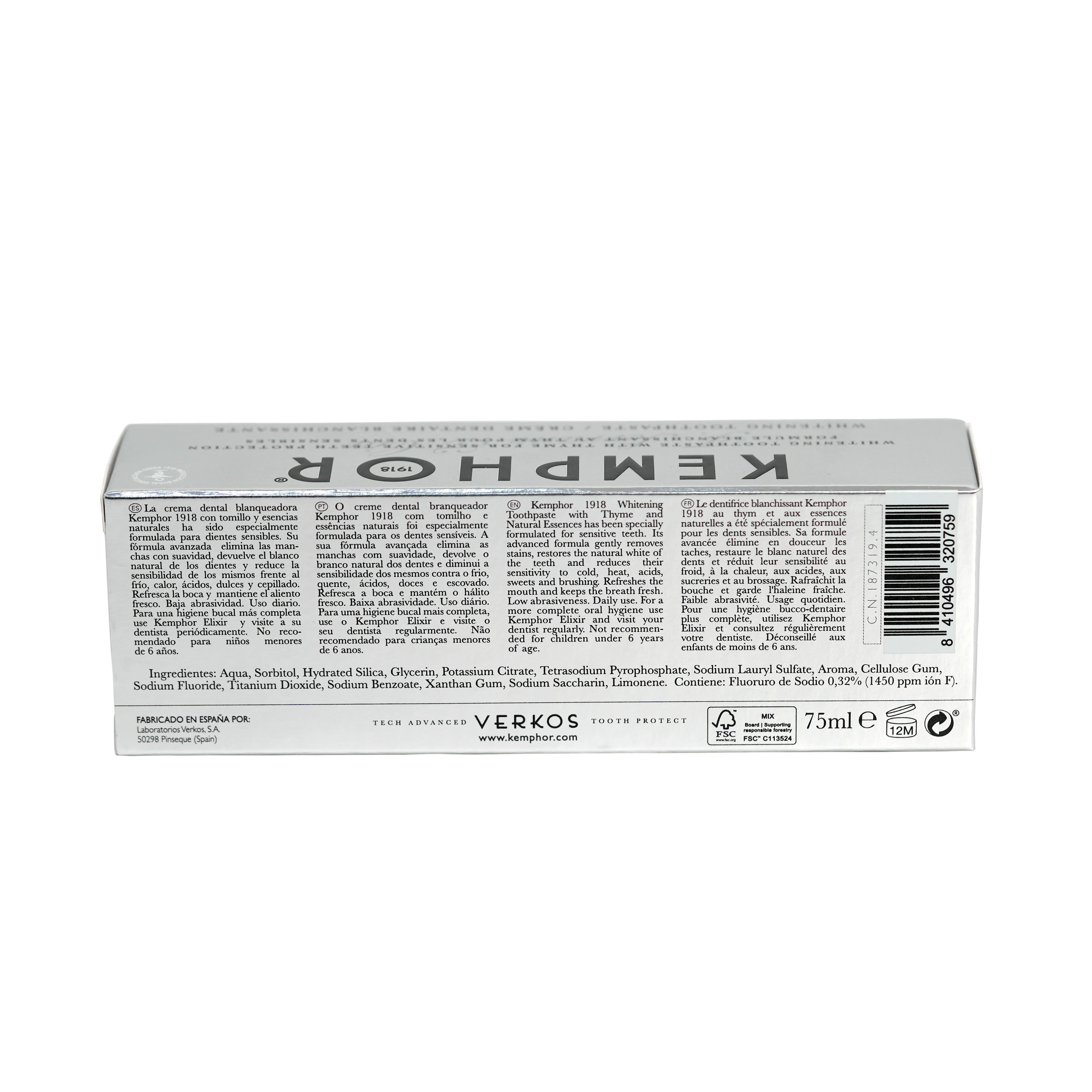 كيمفور 1918 معجون لتبييض الأسنان الحساسة 75 مل