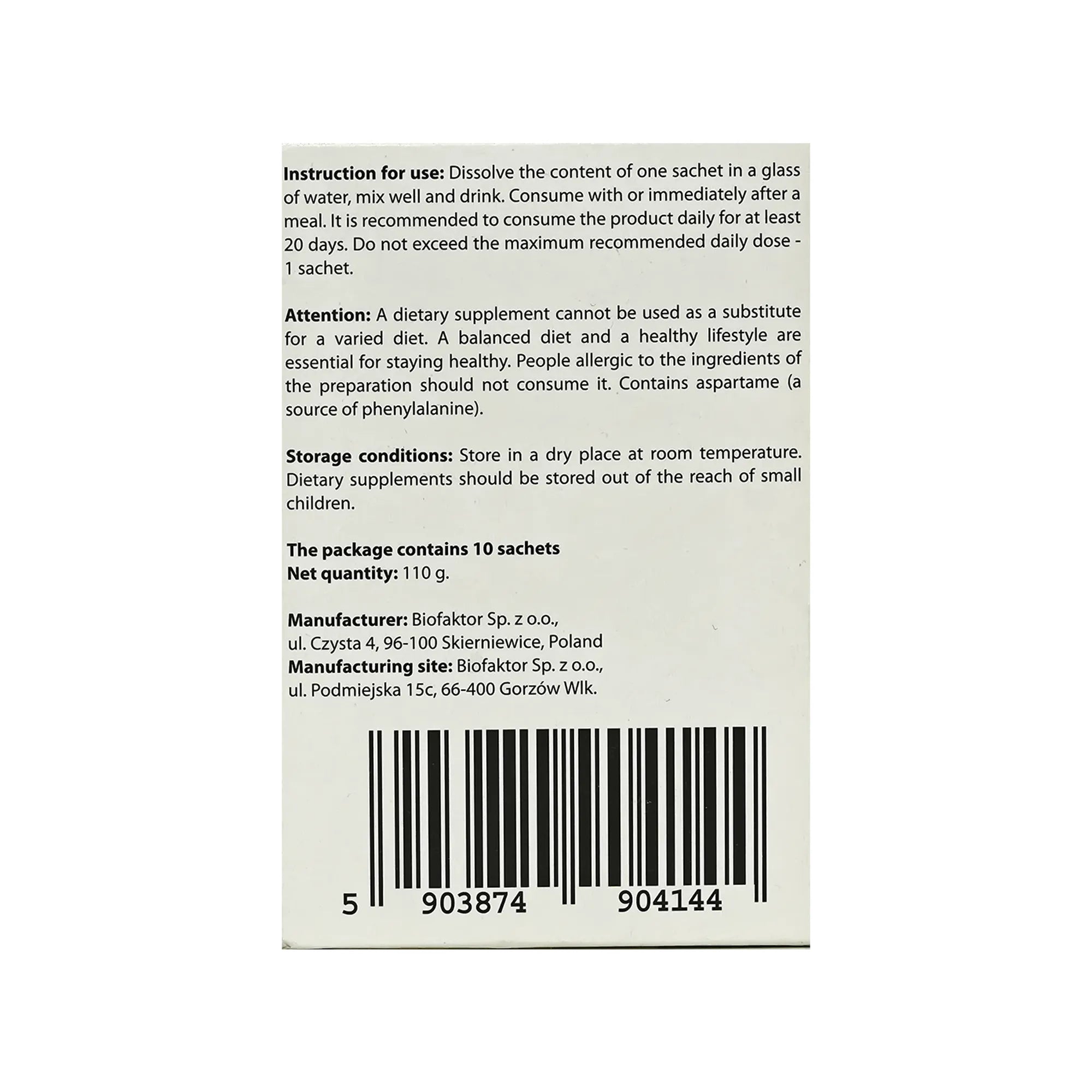 Procol Flex 10 Sachet