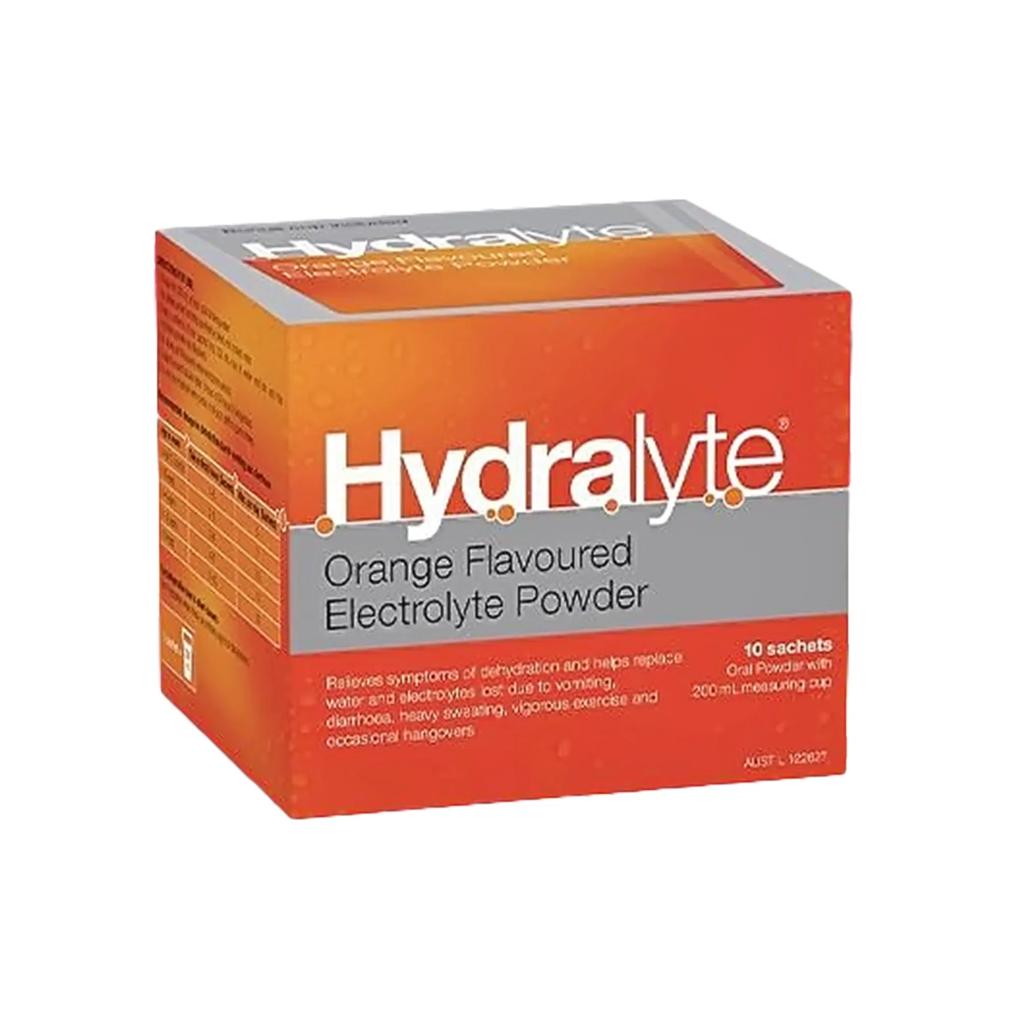 Hydralyte Orange Flavoured Electrolyte Powder 4.9 X10 sachets ...