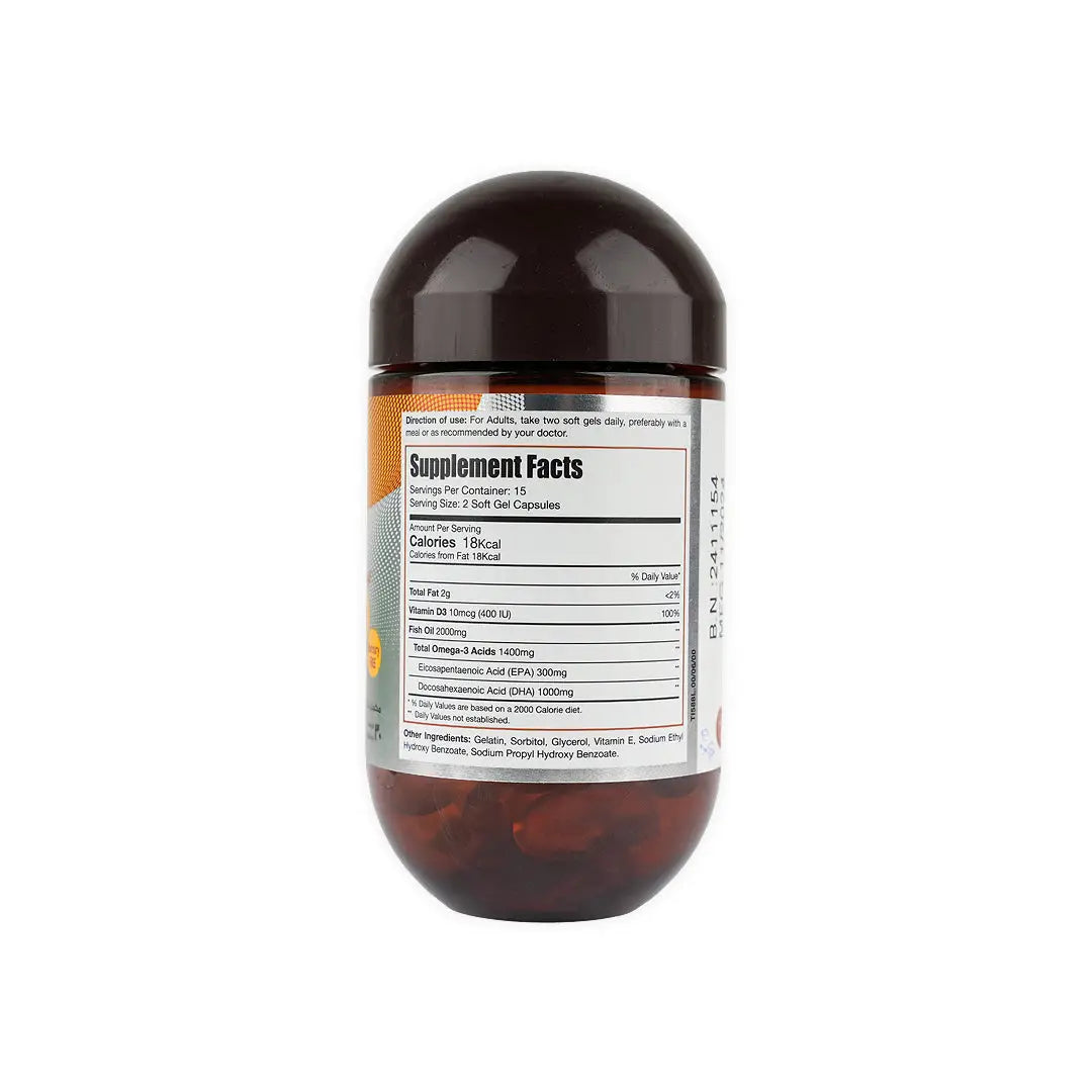 Limitless Omega-3 Fish Oil 2000mg 30Soft Gel Capsules