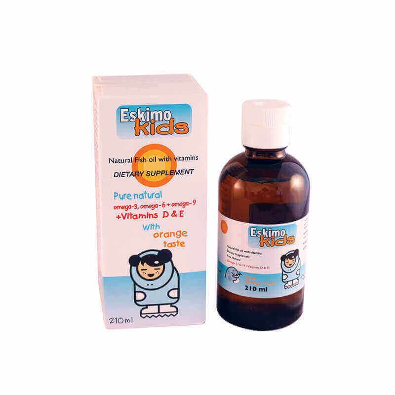 Eskimo Kids Syrup Orange Flavour 210ml