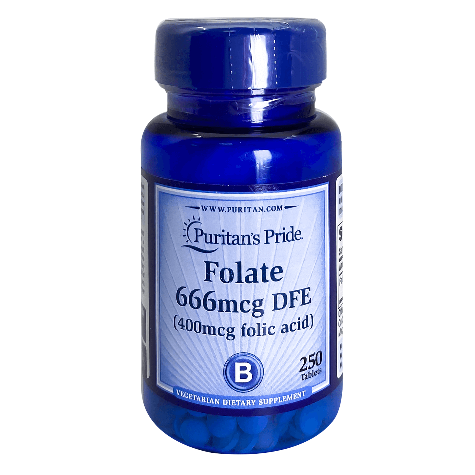 Puritan’s Pride Folic Acid 400Mcg Tabs 250's
