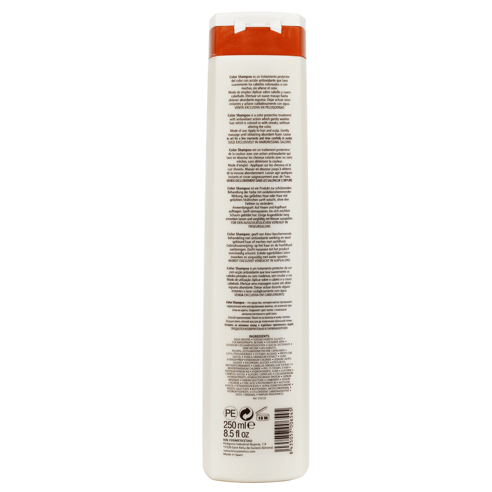 Kinactif Color Shampoo 250 mL to maintain hair color