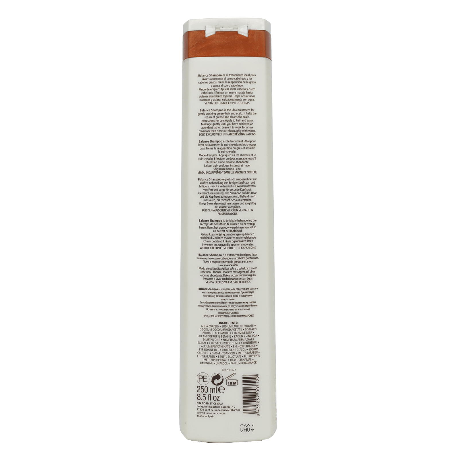 Kinactif Balance Shampoo Oily Hair 250 mL to preserve scalp balance