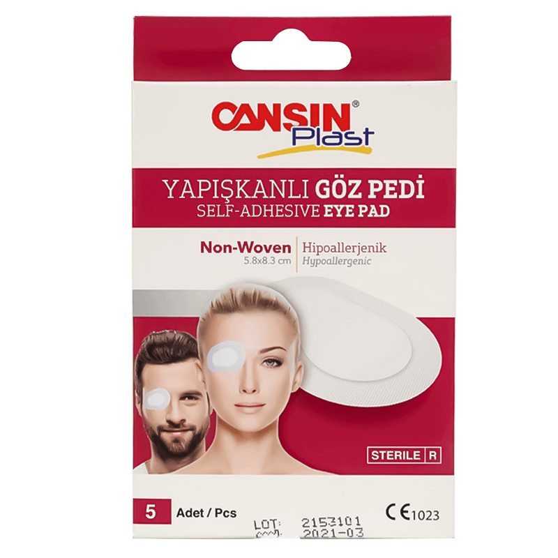 Cansin Plast Eye Pad 5.8 X 8.3 cm 5 Pcs