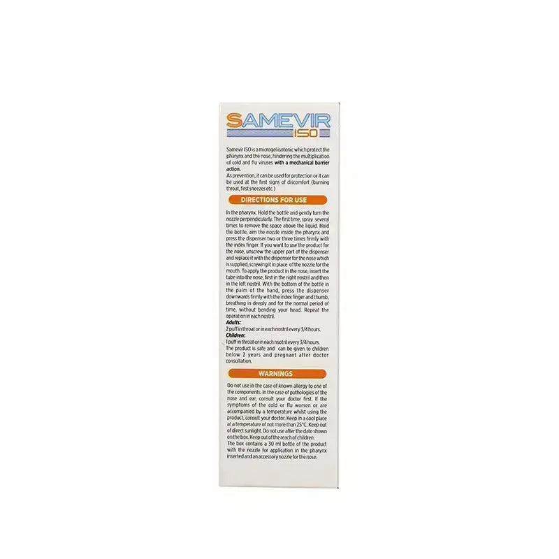 Samevir Iso Nasal & Throat Spray 30 ml