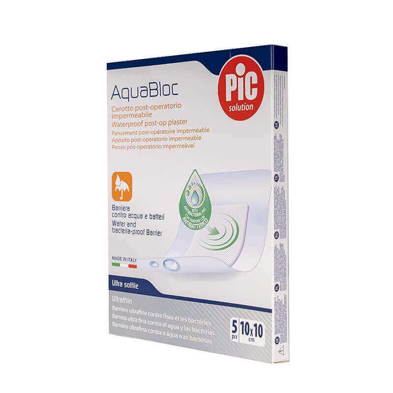 Pic Aqua Bloc Post Operative Plaster 10*10 cm 5 Pcs