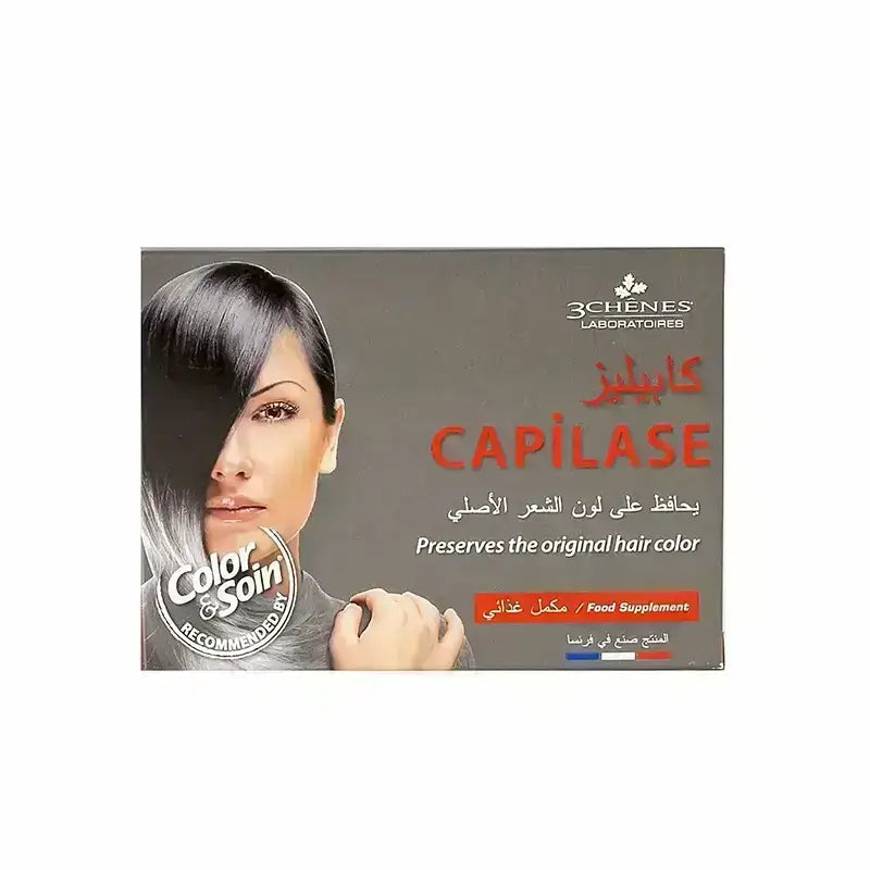 3 Chenes Capilase 30 Caps For White Hair