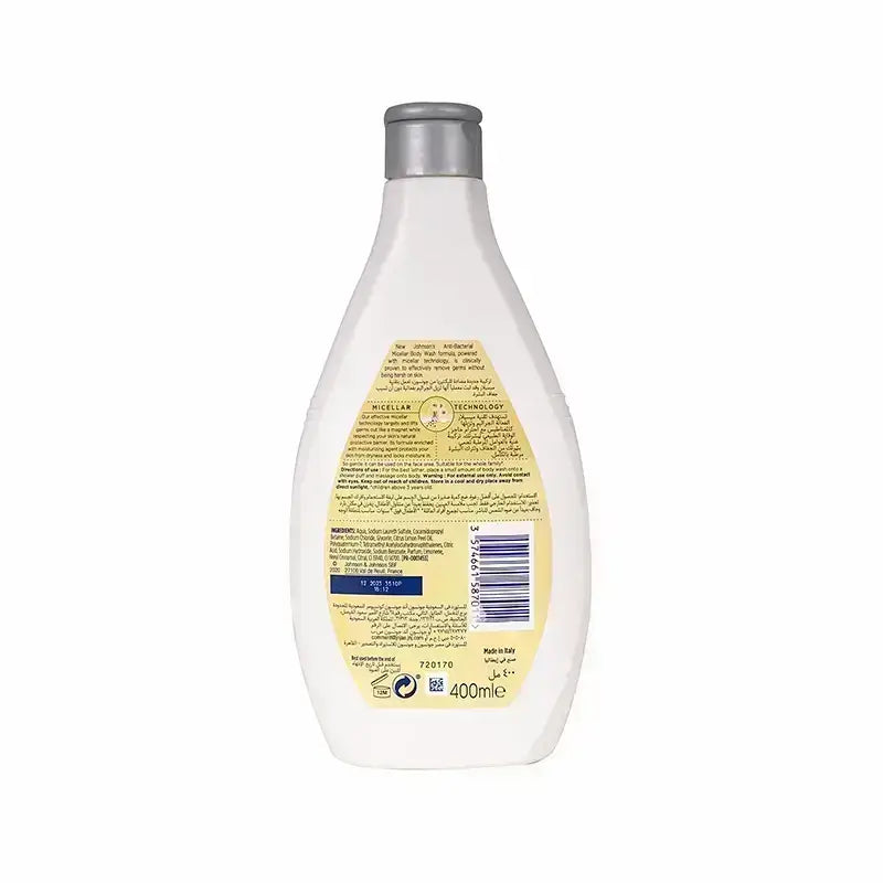 Johnson's Anti-Bacterial Micellar Body Wash Lemon  400 ml