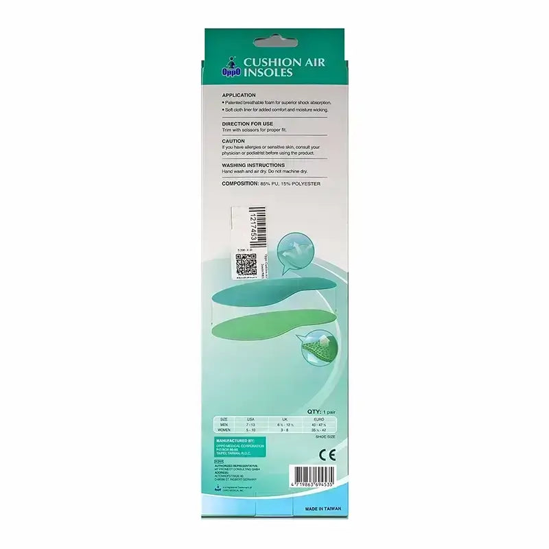 Oppo Cushion Air Insoles 1 Pair 5001