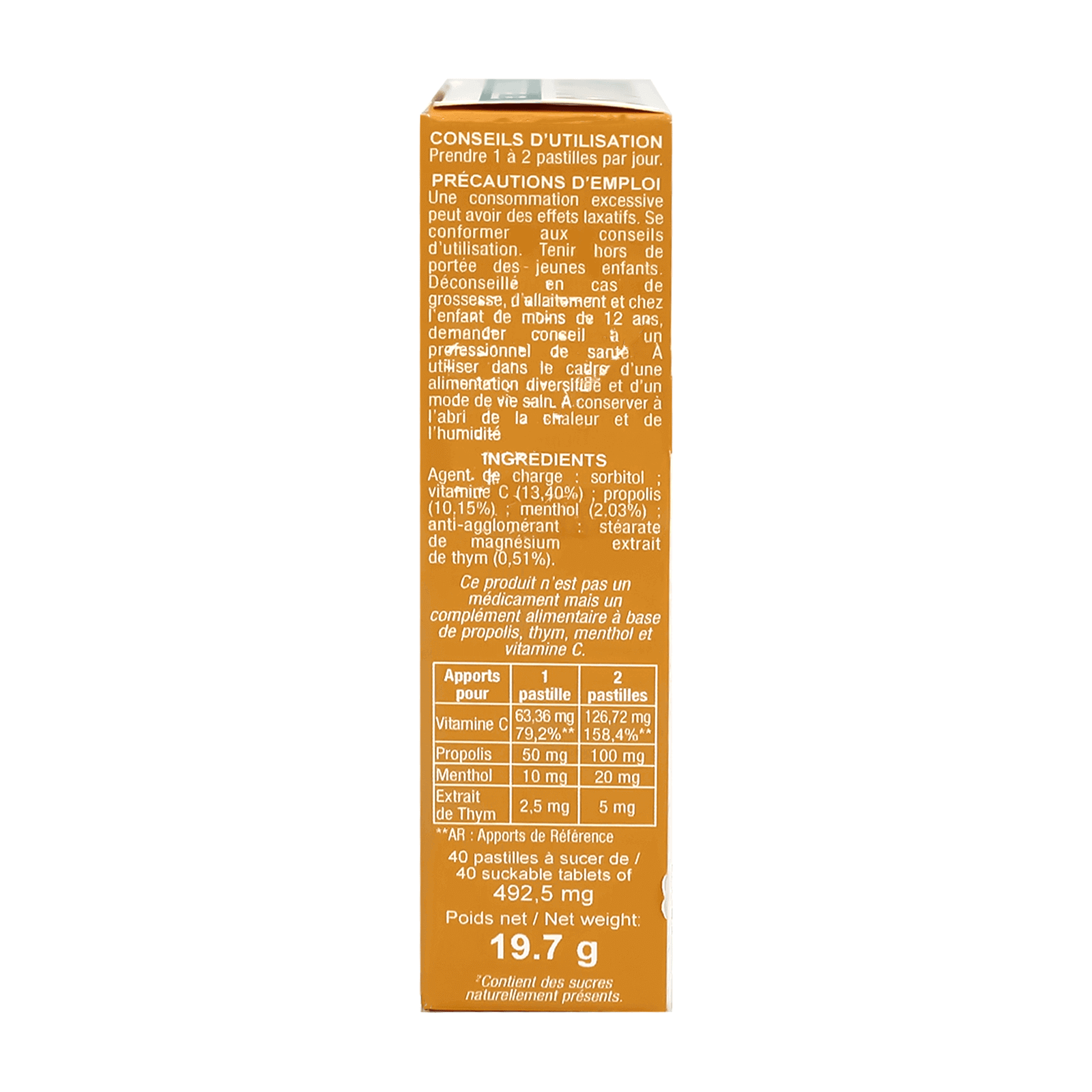 3 Chenes Propolis Lozenges 40'S