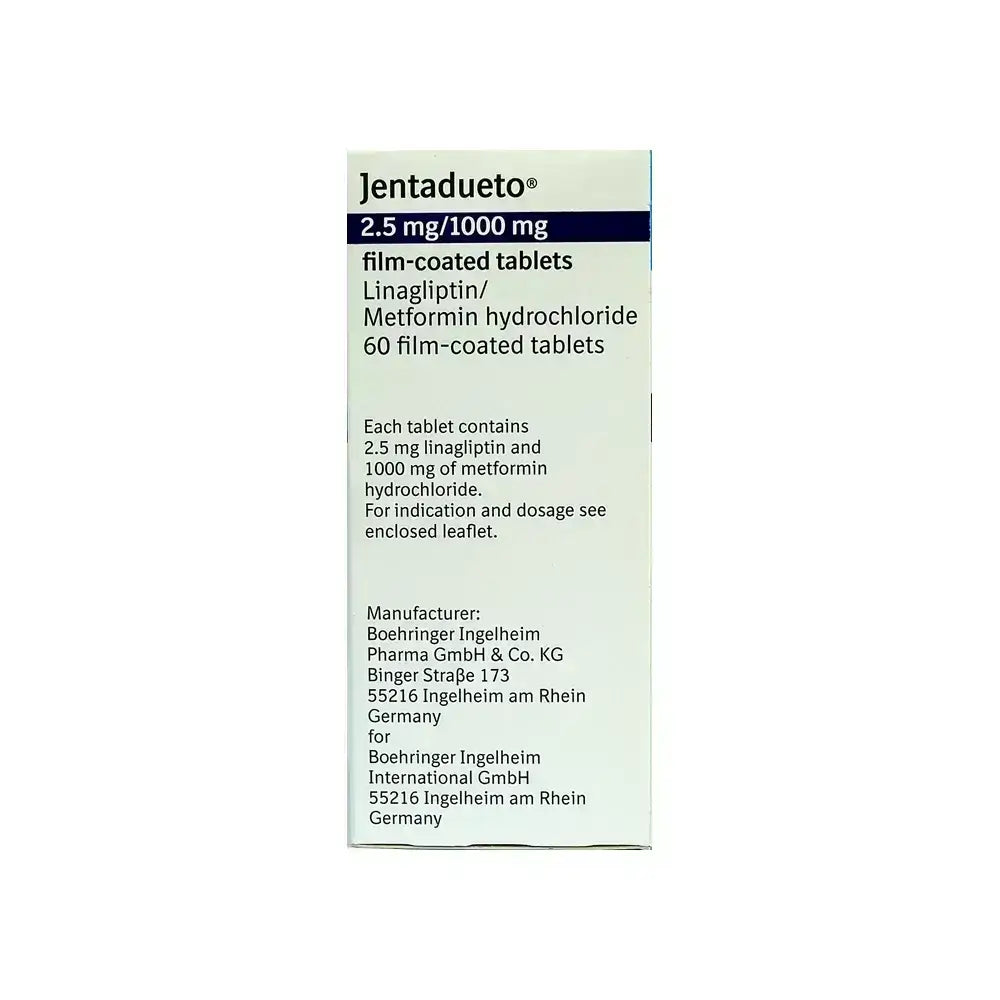 Jentadueto 2.5mg/1000mg 60 F/C Tabs