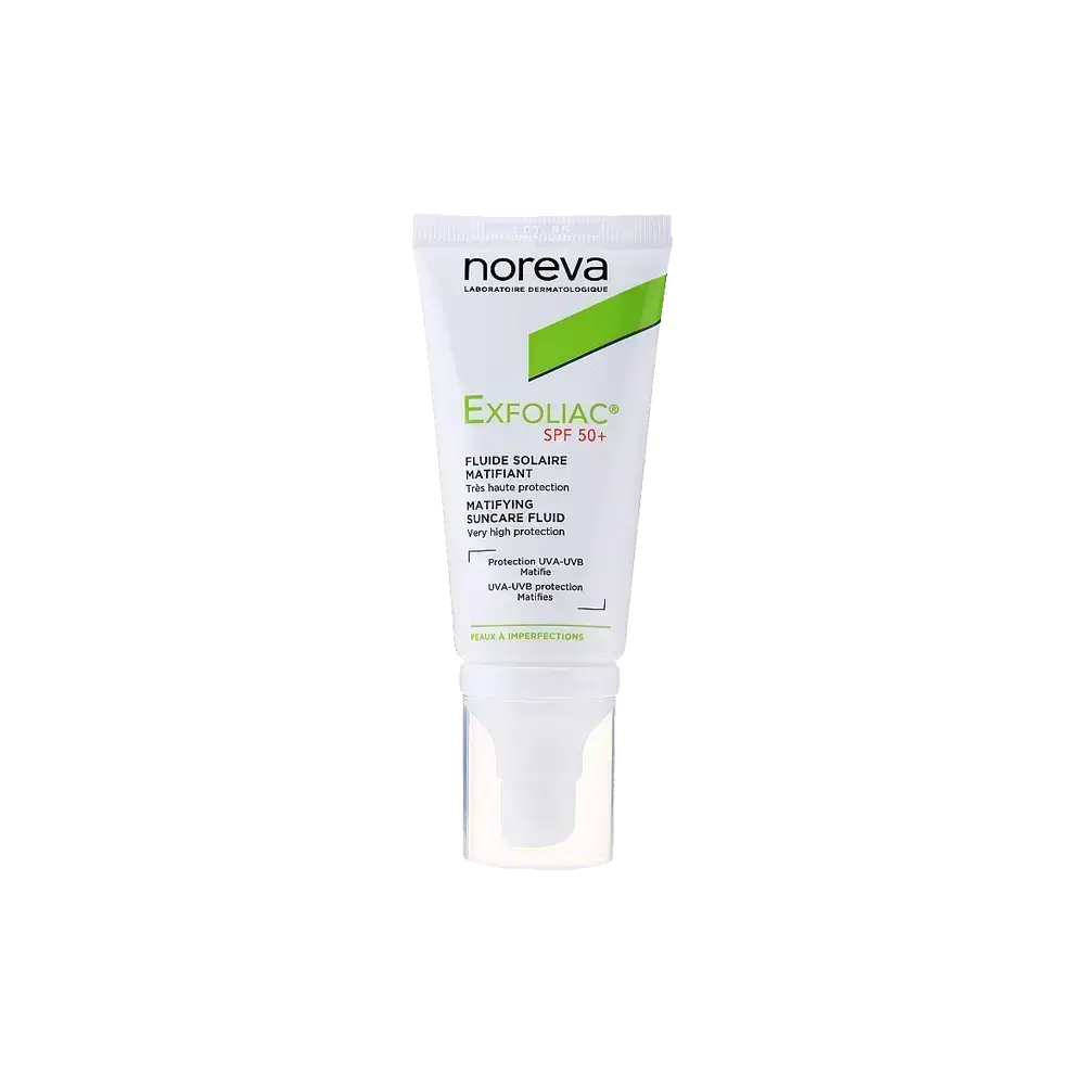 Noreva Exfoliac SPF 50+ Mattifying Suncare Fluid 40 ml