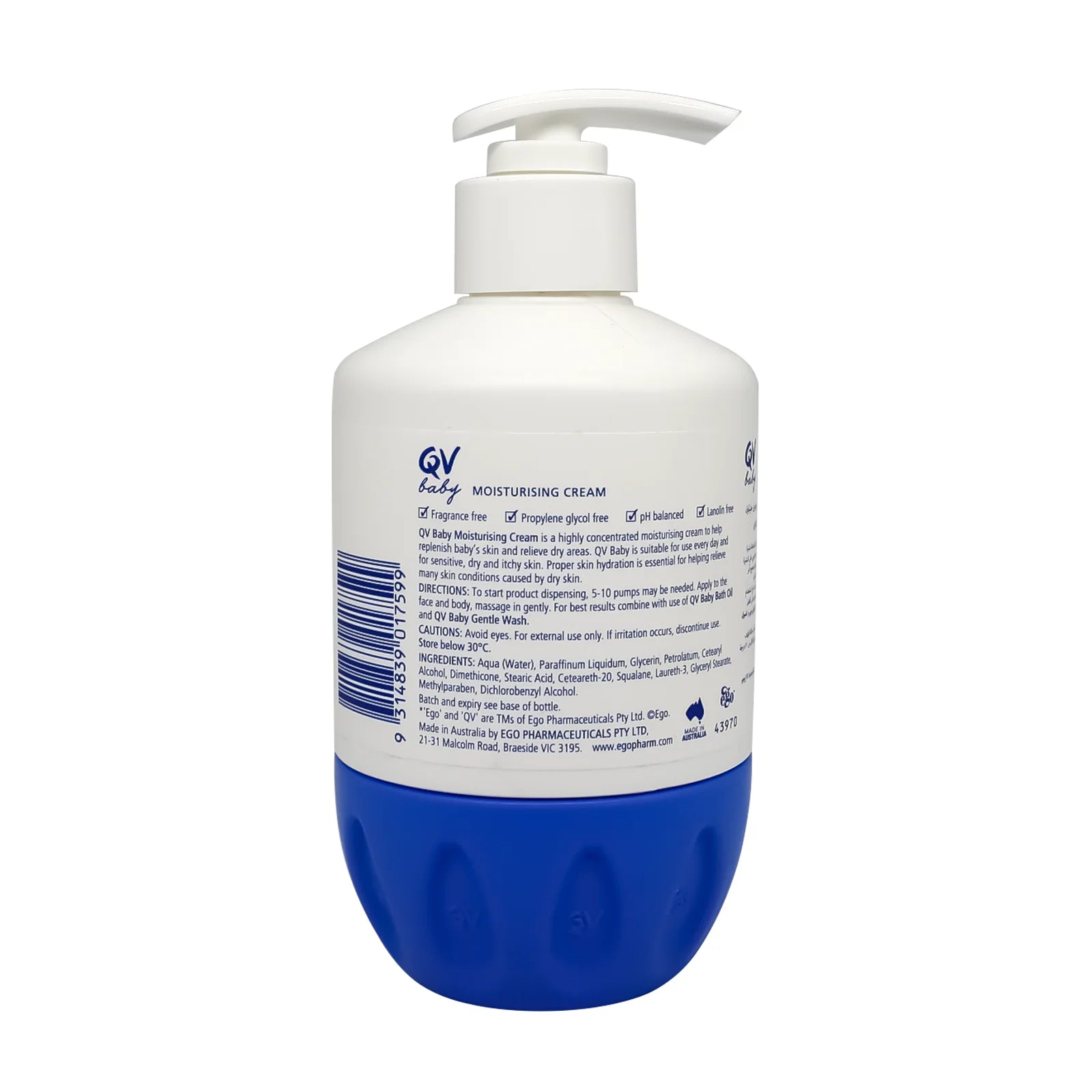 Qv Baby Moisturising Cream Pump 250 g