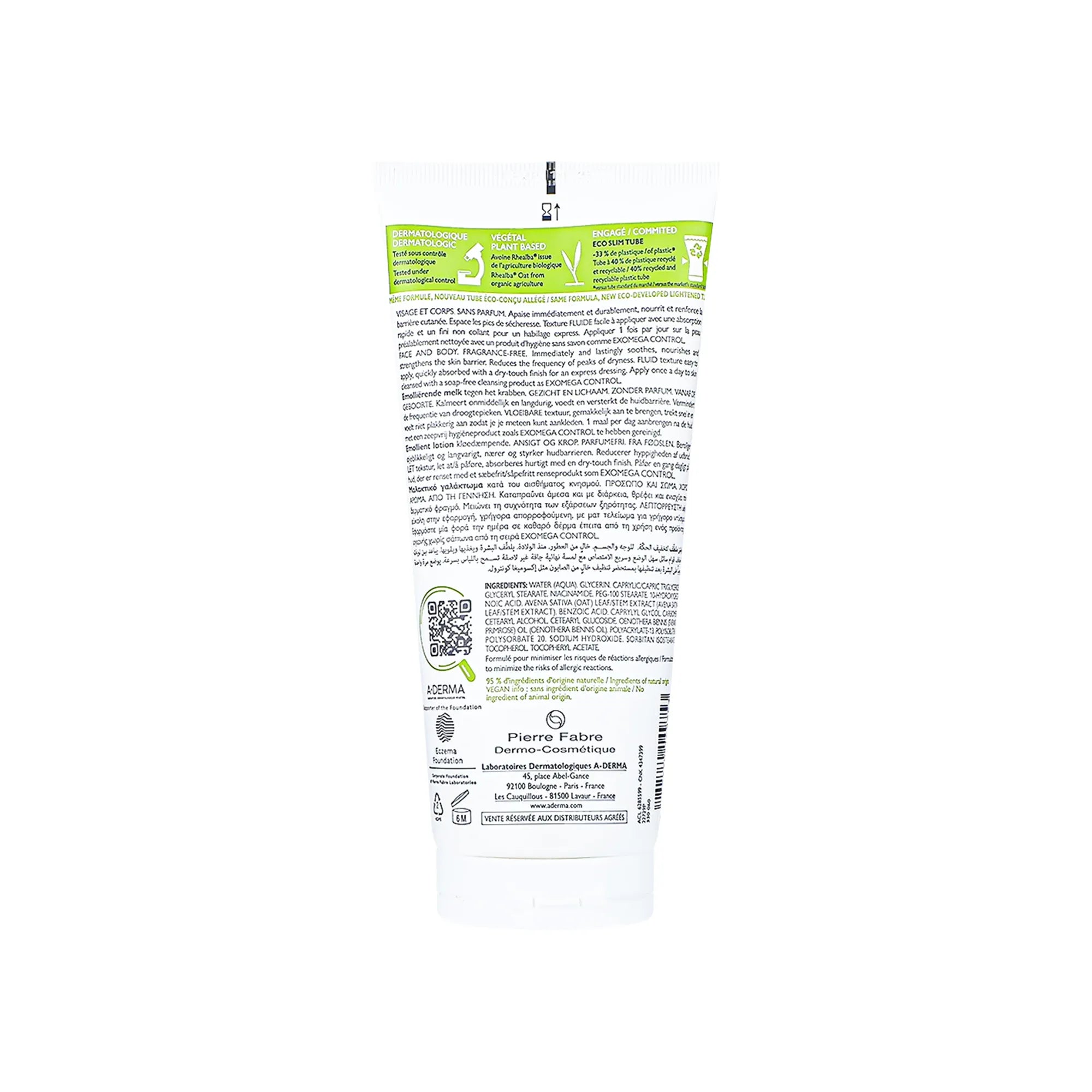 A-Derma Exomega Control Emollient Lotion 200 ml