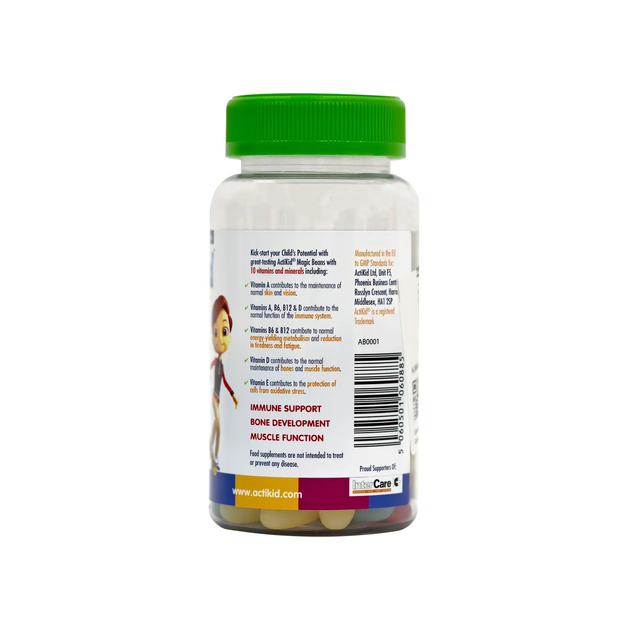 ActiKid Magic Beans Multi Vitamin - Mixed Fruit Flavor 60 Gummies