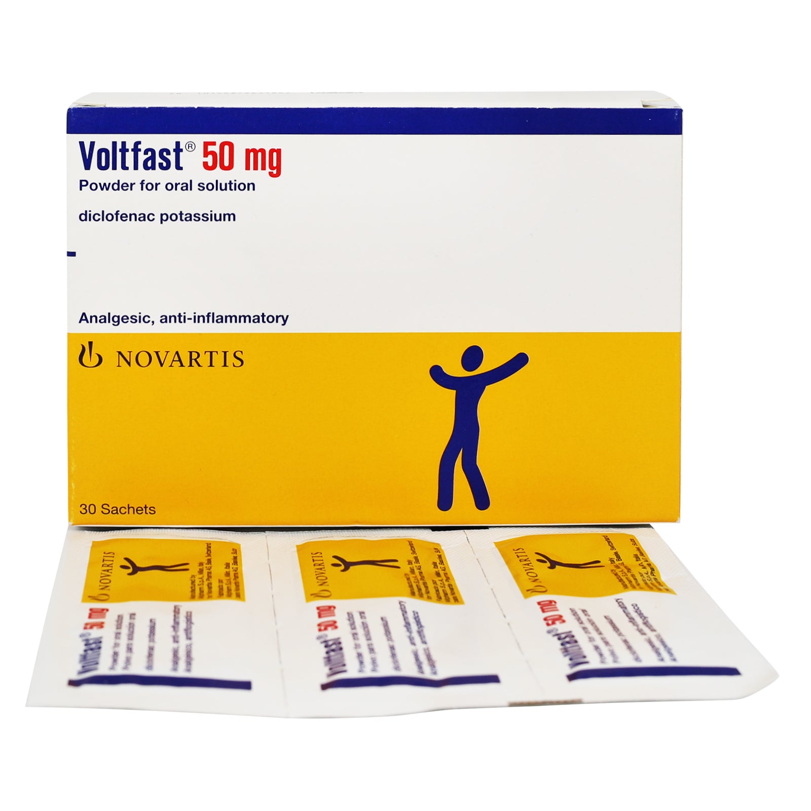 Voltfast 50 mg Sachets 30'S as analgesic