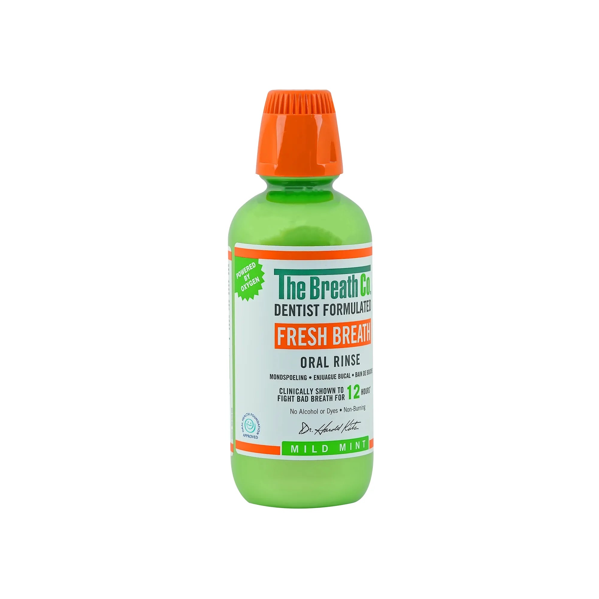 The Breath Co Fresh Breath Oral-Rinse Mild Mint 500 ml