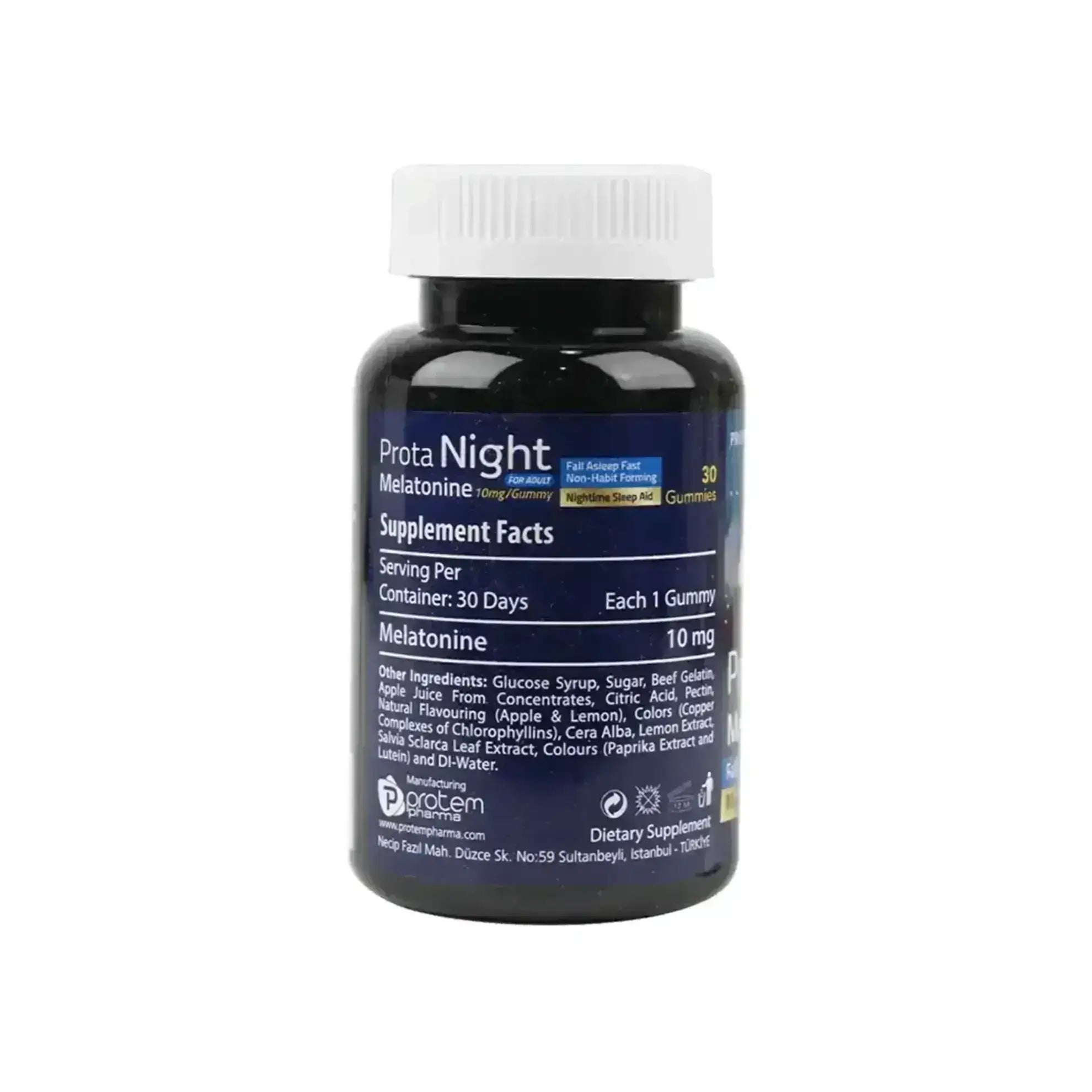 Protem Pharma Prota Night For Adult Melatonin 10mg 30Gummies