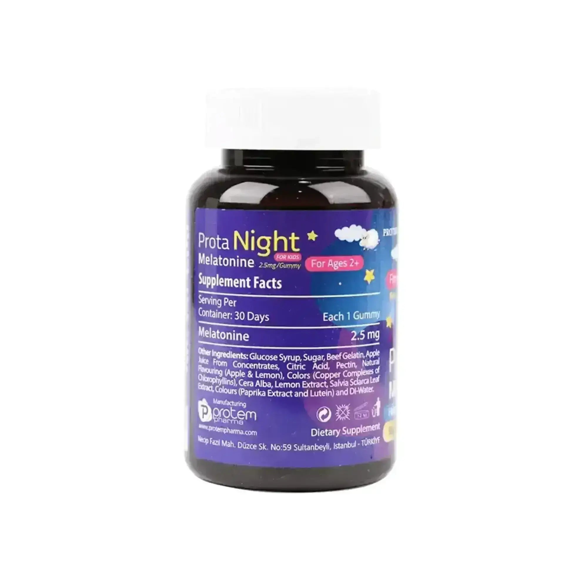 Protem Pharma Prota Night For Kids Melatonin 2.5mg 30Gummies