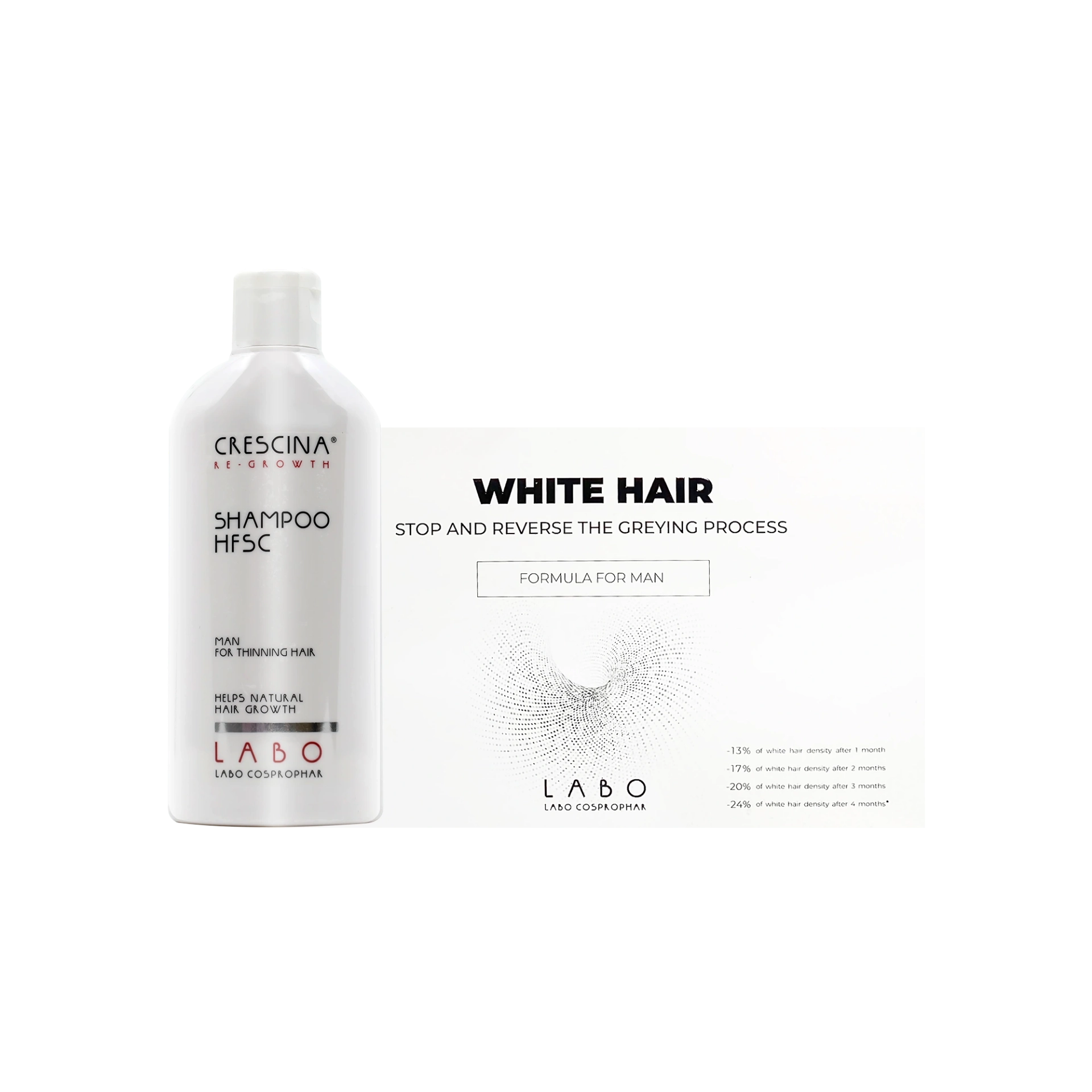 Crescina Men Grey Hair Treatment Set