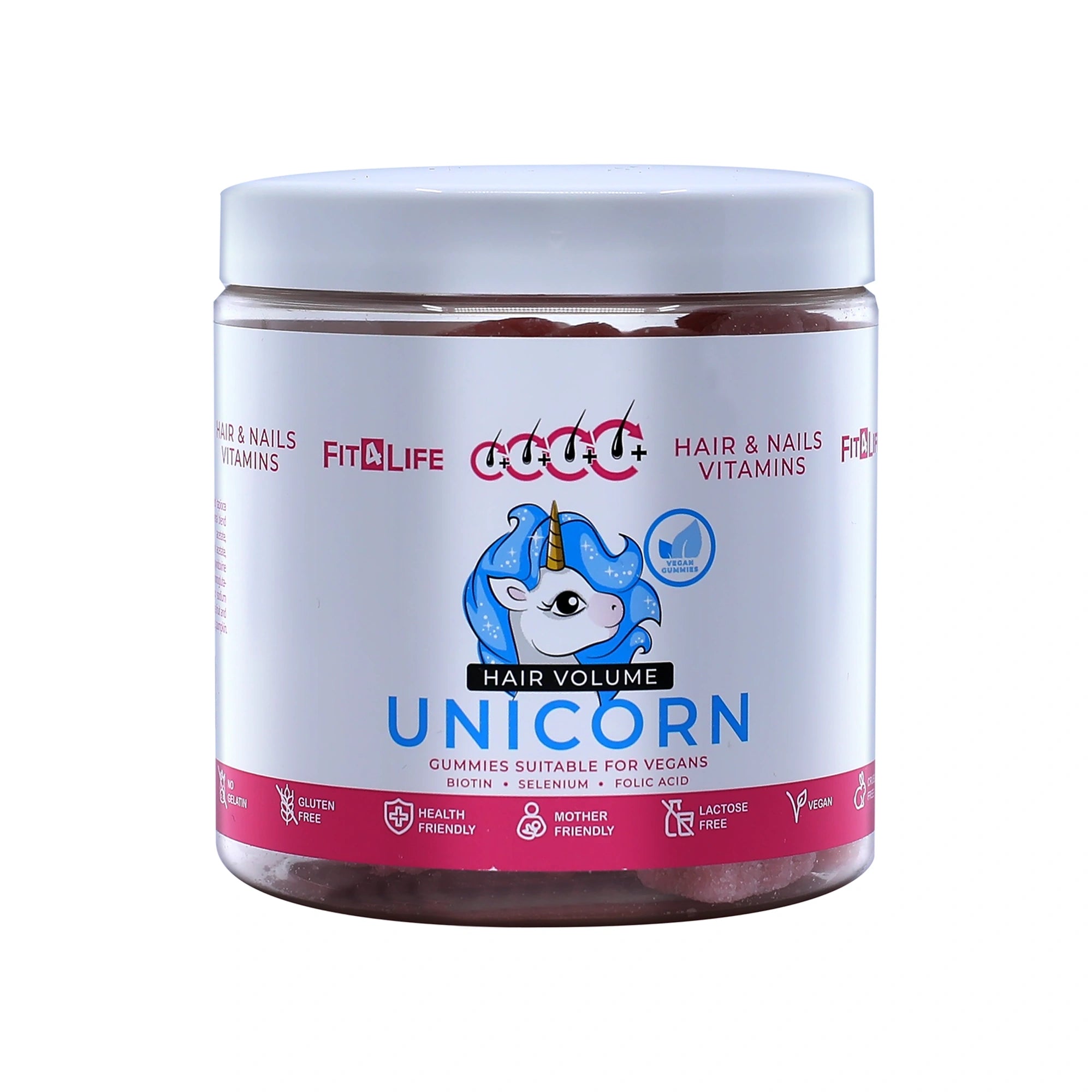 Fit 4 life Hair Volume Unicorn 300g (60 gummies)