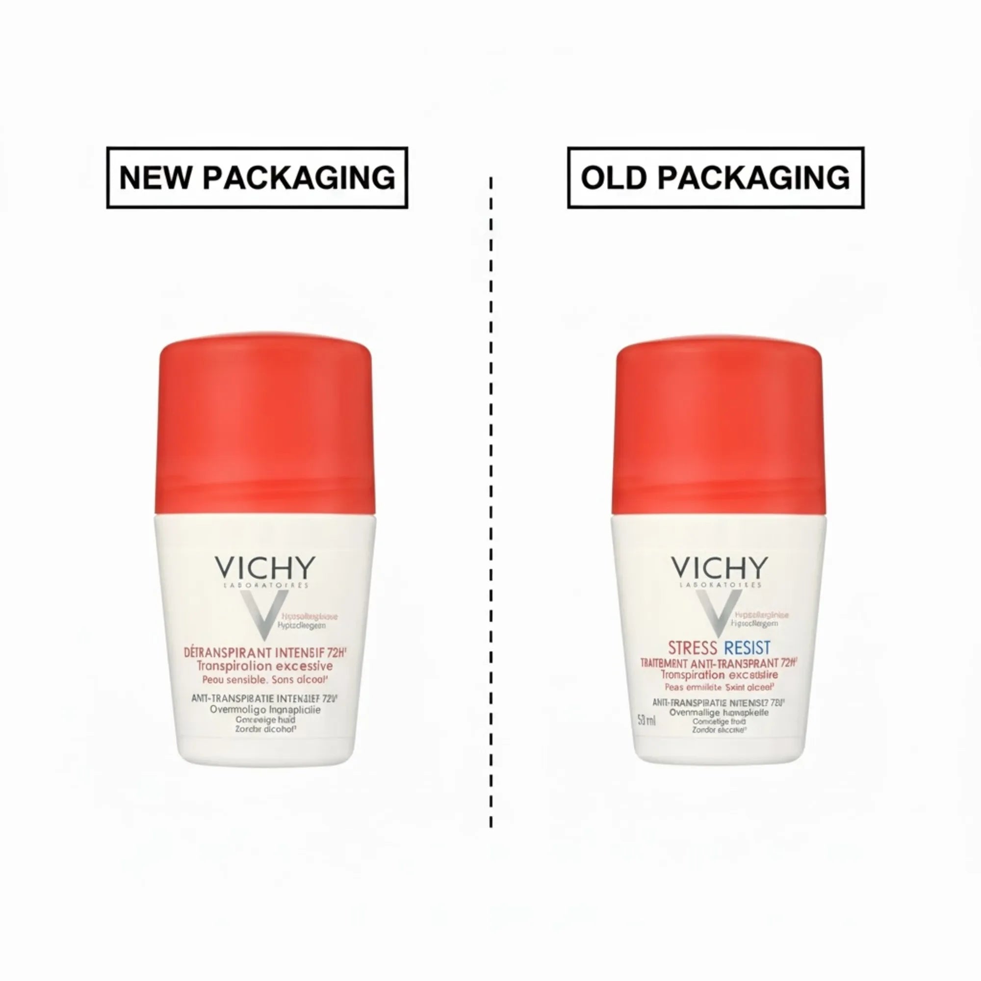 فيشي مزيل العرق 72 ساعة رول (أحمر) 50 مل للتخلص من العرق   