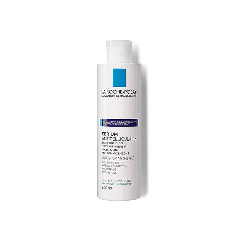 LA Roche Kerium Anti Dandruf Hair Dry Oily Scalp Gel Shampoo 200 ML