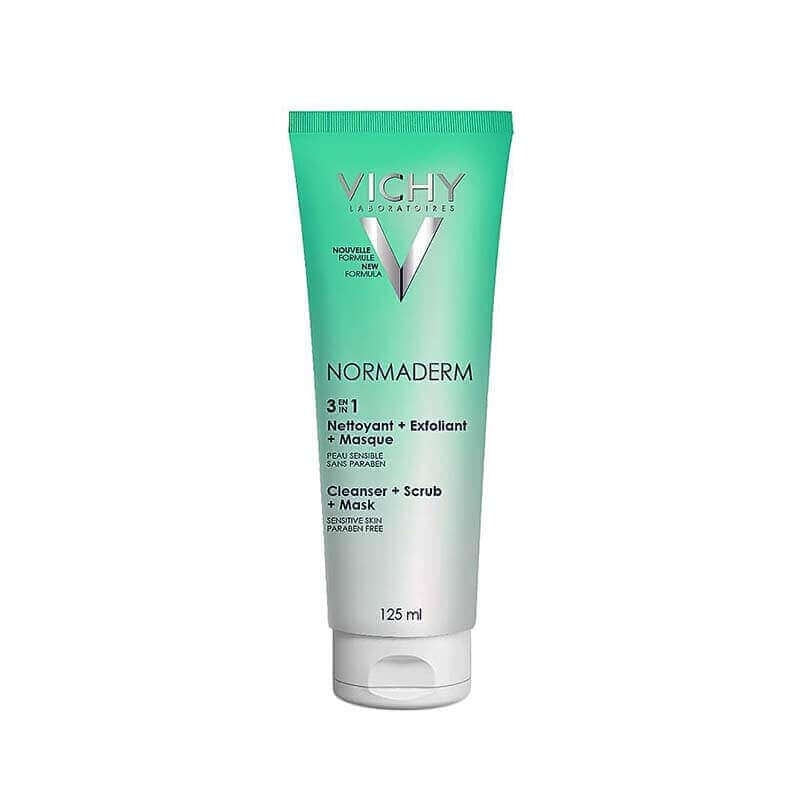 Vichy Normaderm 3in1 Cleanser 125 mL  to clean the skin