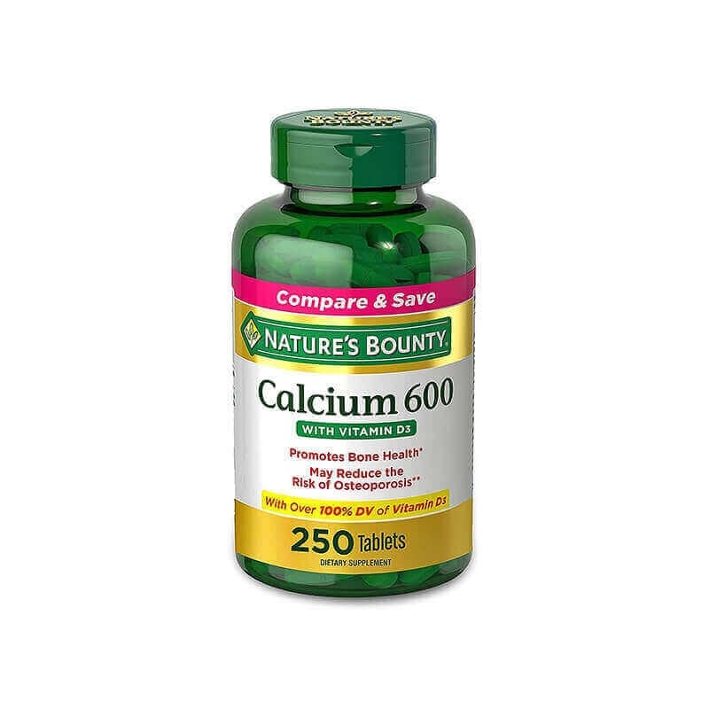 Natures Bounty Calcium 600 + Vit D 60 Tab