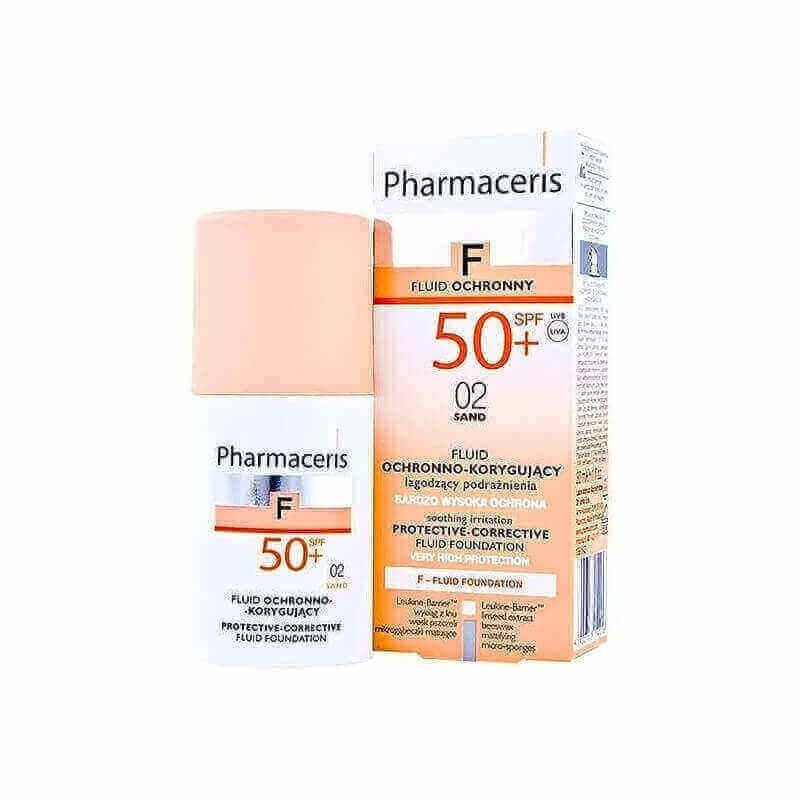 Pharmaceris F Protective Fluid Foundation SPF +50 - 02 Sand 30 ml