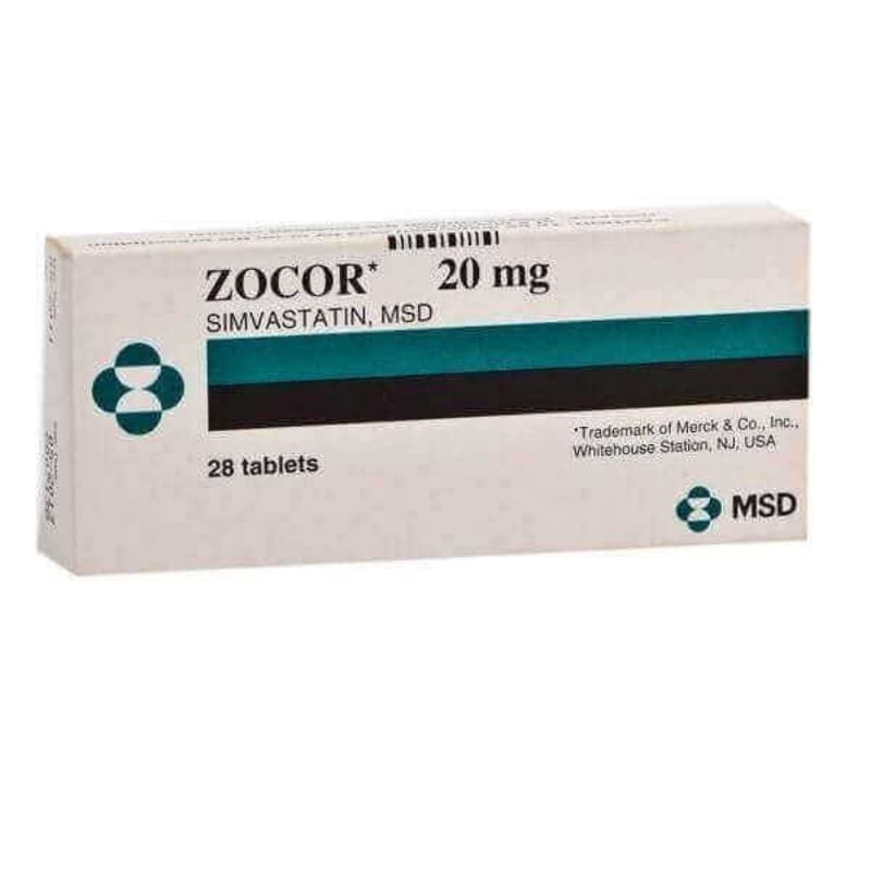 Zocor 20Mg 28 Tablets as Antihyperlipidemic