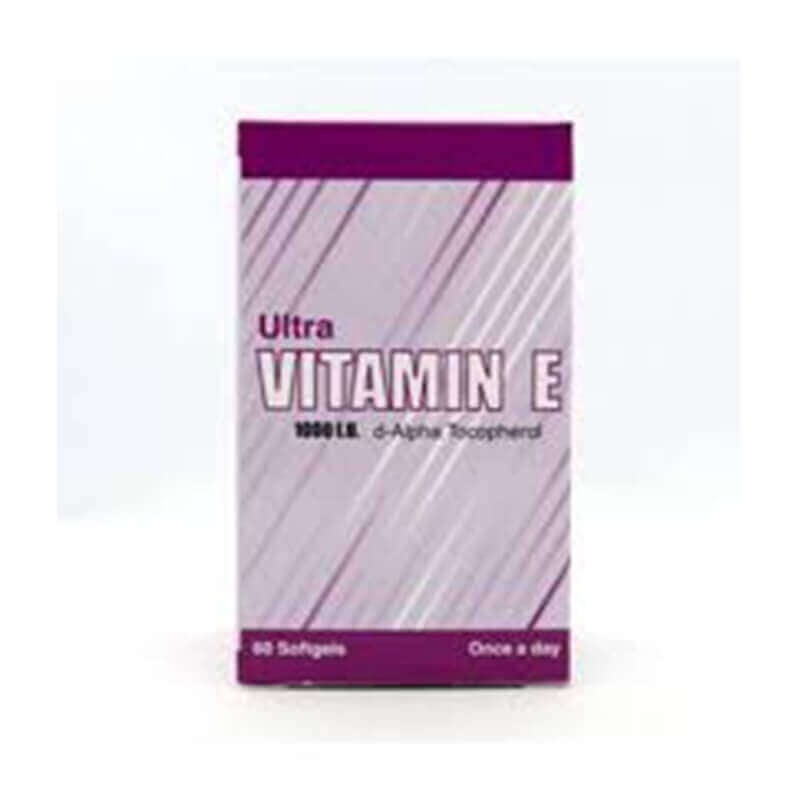 Mega Pharma Ultra Vit-E 1000 IU Softgels 60'S