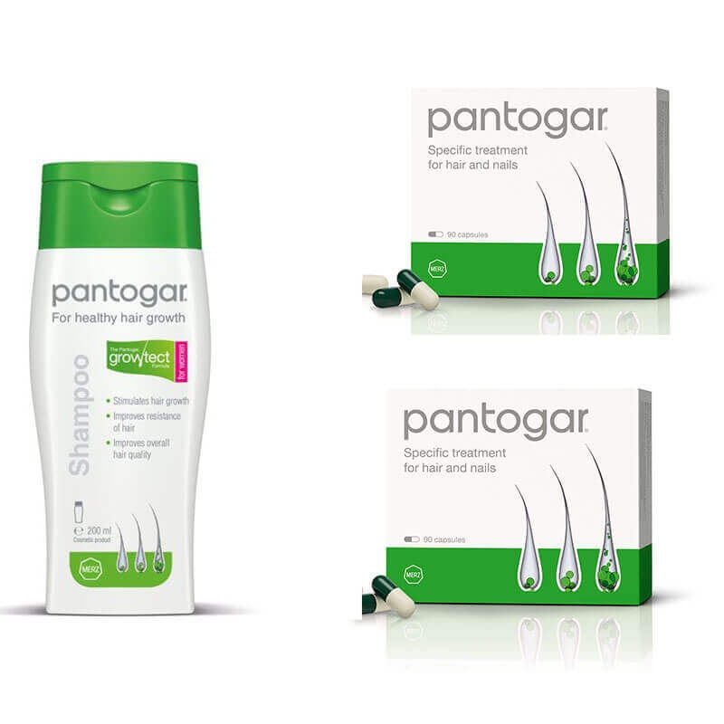 Pantogar Capsule 90'S + Shampoo Women 200ml Free (2+1 Ffree) OFFER