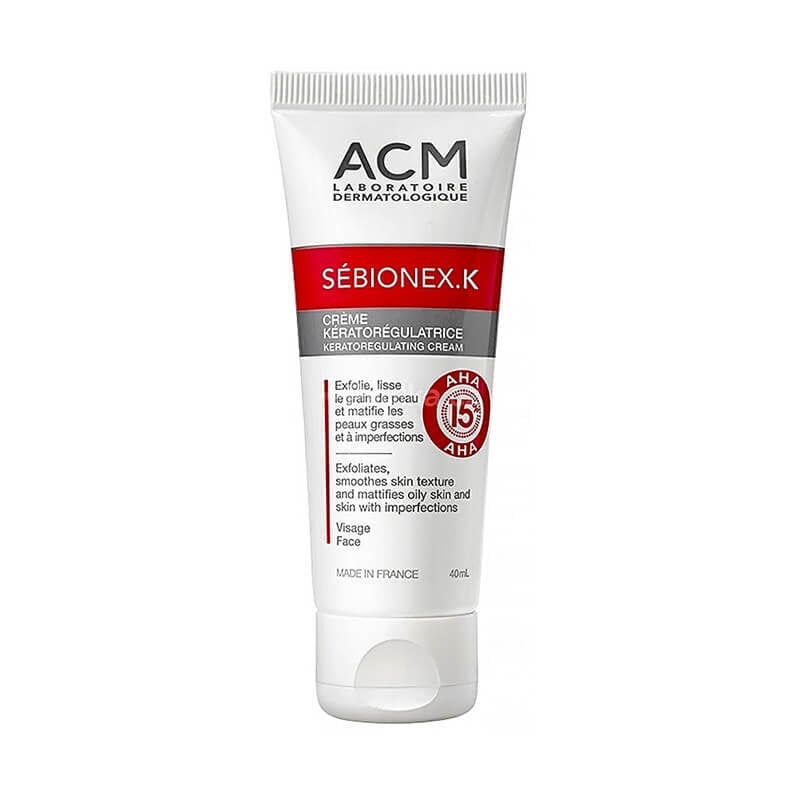 ACM Sebionex.K Exfoliating AHA15% Cream 40 mL to purify the skin