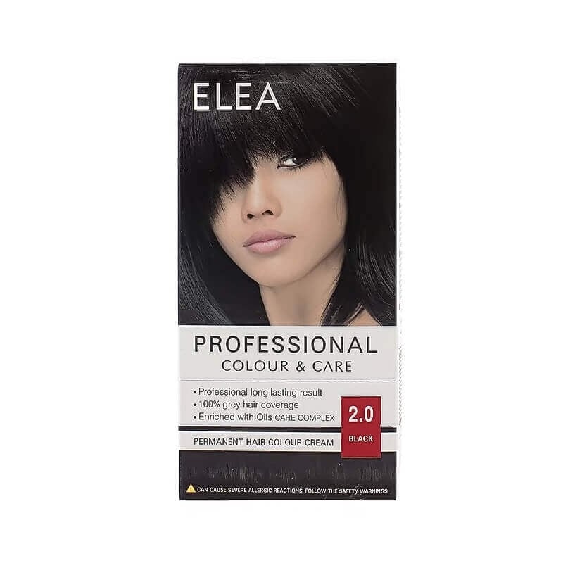 Elea Hair Color Cream 2/0 Black 123 ml