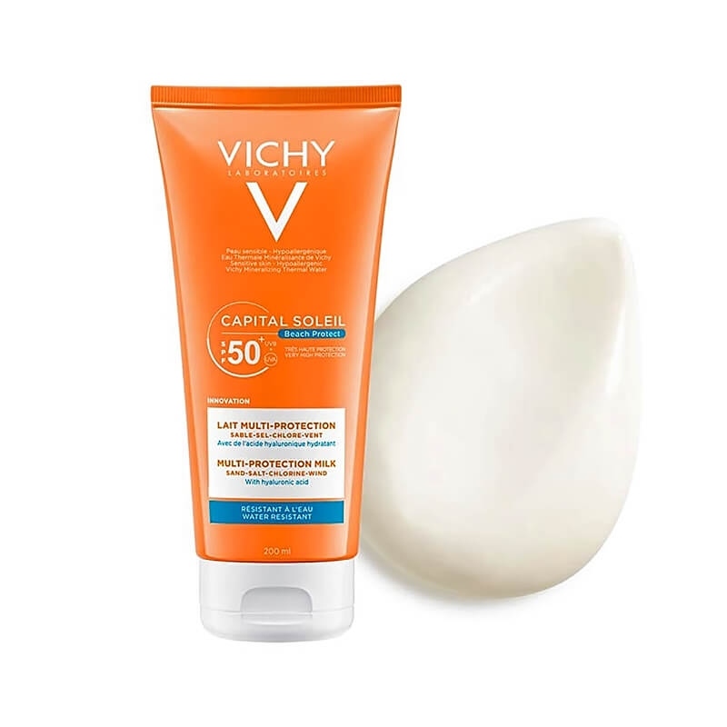 Vichy Capital Soleil Beach Protect SPF 50+ Multi-Protection Milk 200 mL 81297 to protect the skin from the sun