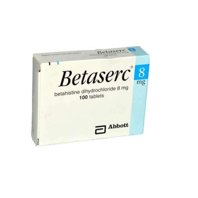 Betaserc Tablets 8Mg 100's