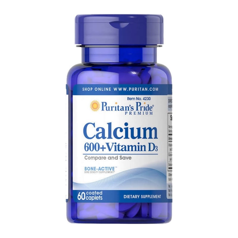 P.Pride Calcium 600+ Vit D Tabs 60's