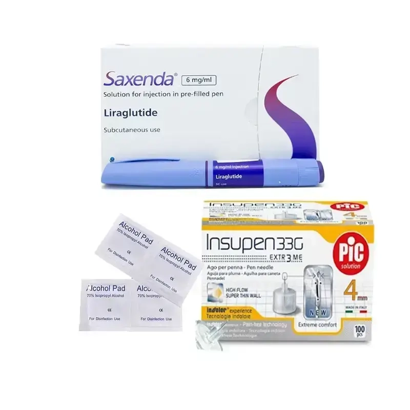 Saxenda + Pic Insupen Needles+ Alcohol Pad Offer Package