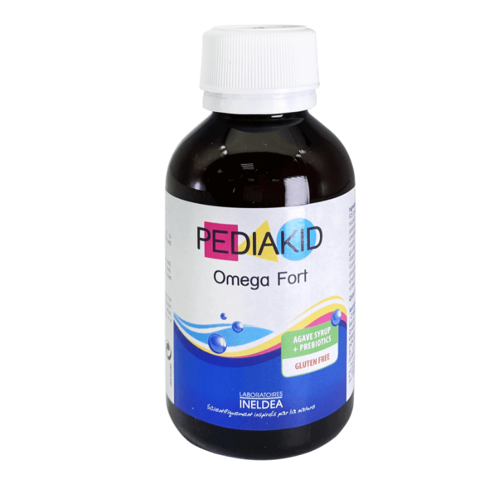 Buy Pediakid Omega Fort Syrup 125ml from Shifa Aldawaeya Pharmacy