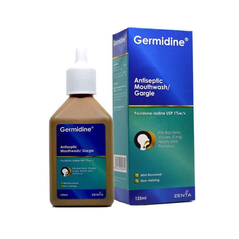 Germidine Antiseptic Gargle Mouthwash 125ml