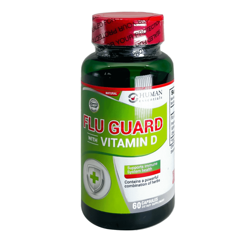 Human Essentials Flu Guard with Vitamin D Caps 60's