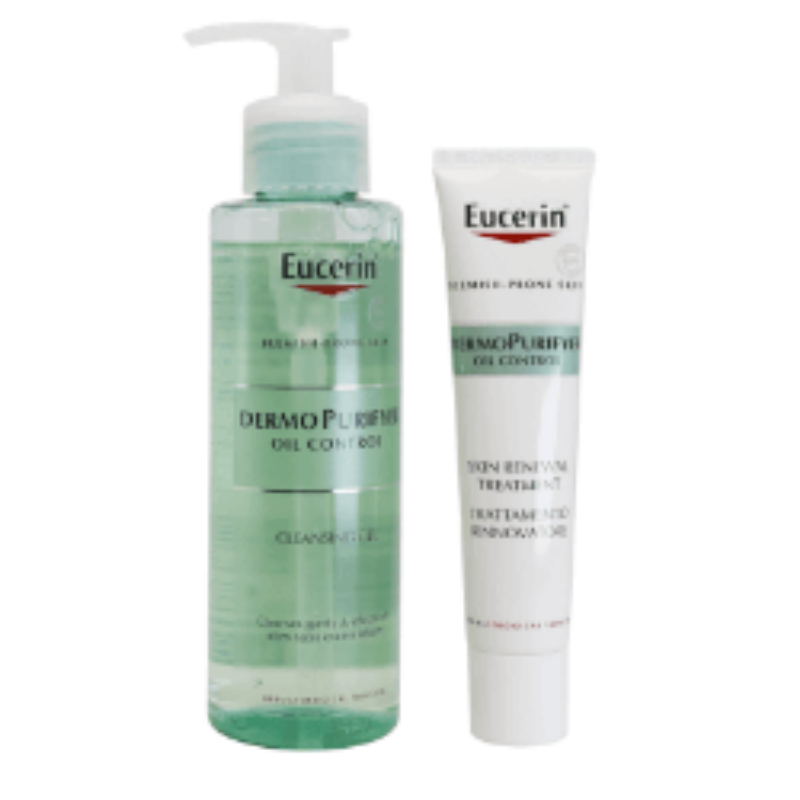 Eucerin Dermo Purifyer Cleanser 200Ml + Skin Renewal 40Ml Kit4 