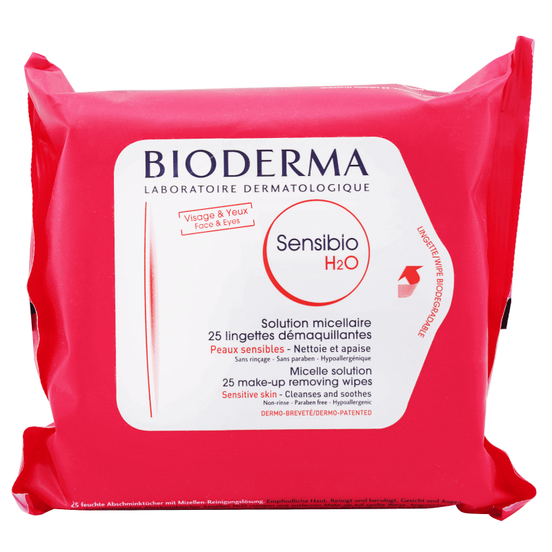 Bioderma Sensibio H2O Wipes 25'S Make up removal
